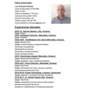 Postulación a Trabajo