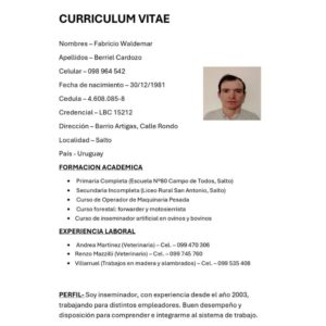Postulación a Trabajo