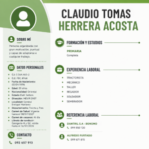 Postulación a Trabajo