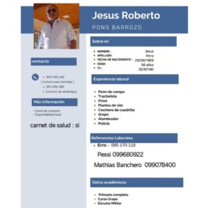 Postulación a Trabajo