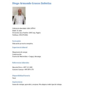 Postulación a Trabajo