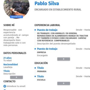 Postulación a Trabajo de campo