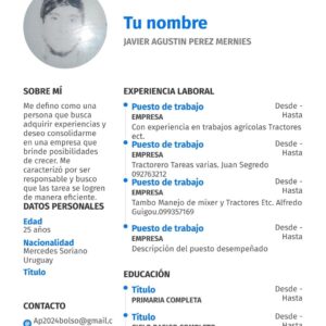 Postulación a Trabajo