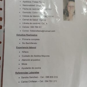 Postulación a Trabajo