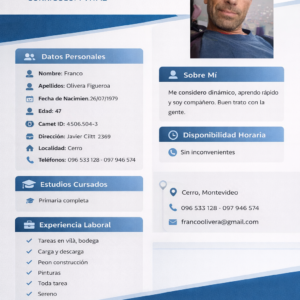 Postulación a Trabajo